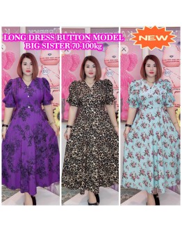 LONG DRESS BUTTON MODEL BIG SISTER 70-100KG