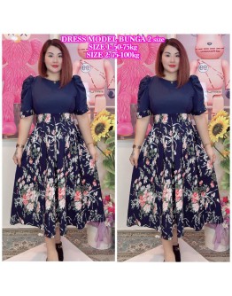 DRESS MODEL 2 SIZES KOREAN CHIFFON 