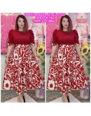 DRESS MODEL 2 SIZES KOREAN CHIFFON 