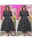 DRESS MODEL 2 SIZES KOREAN CHIFFON 