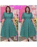 DRESS MODEL 2 SIZES KOREAN CHIFFON 