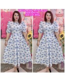 DRESS MODEL 2 SIZES KOREAN CHIFFON 