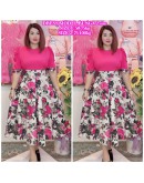 DRESS MODEL 2 SIZES KOREAN CHIFFON 