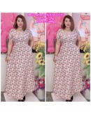 LONG DRESS BOX NECK BIG SIZE
