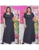 LONG DRESS BOX NECK BIG SIZE