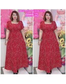 LONG DRESS BOX NECK BIG SIZE