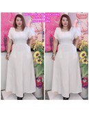 LONG DRESS BOX NECK BIG SIZE