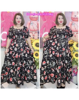 DRESS OVERSIZE 65-120KG FULL GETAH DADA