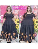 DRESS OVERSIZE 65-120KG FULL GETAH DADA