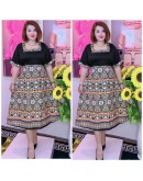 DRESS BOX NECK PUA KUMBU 2 SIZES SWEET DESIGN