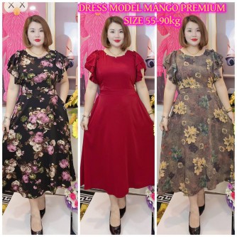 DRESS MANGO PREMIUM 55-90KG WITH PEARL DESIGN