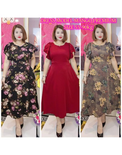 DRESS MANGO PREMIUM 55-90KG WITH PEARL DESIGN