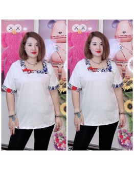 BLOUSE BOX NECK PUA KUMBU LINING, PLAIN CEY MATERIAL