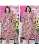 LONG DRESS A-LINE PLAIN AND FLOWERS, SWEET DESIGN AND SIMPLE