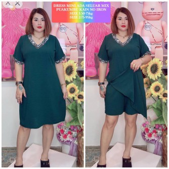 SET MINI SELUAR PENDEK 2 SIZES LINING PUA KUMBU
