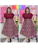 DRESS PUA KUMBU DOUBLE LENGAN A-LINE 2 SIZES