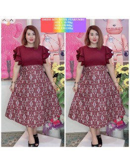 DRESS PUA KUMBU DOUBLE LENGAN A-LINE 2 SIZES