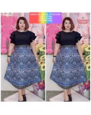DRESS PUA KUMBU DOUBLE LENGAN A-LINE 2 SIZES