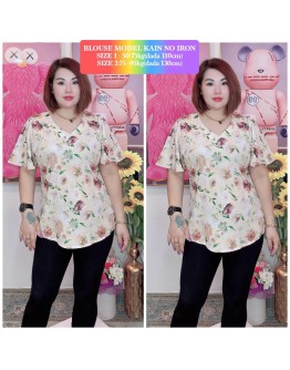 BLOUSE BUNGA V-NECK CASUAL 2SIZES