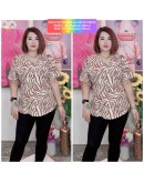 BLOUSE BUNGA V-NECK CASUAL 2SIZES