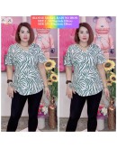 BLOUSE BUNGA V-NECK CASUAL 2SIZES