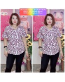 BLOUSE BUNGA V-NECK CASUAL 2SIZES