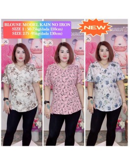 BLOUSE BUNGA V-NECK CASUAL 2SIZES