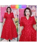 DRESS BROCADE DINNER WITH COLAR 55-80KG