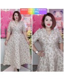 DRESS BROCADE DINNER WITH COLAR 55-80KG