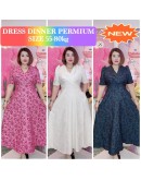DRESS BROCADE DINNER WITH COLAR 55-80KG
