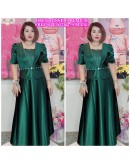 DRESS DINNER SILK PREMIUM MATERIAL FREESIZE 50-72KG