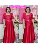 DRESS DINNER SILK PREMIUM MATERIAL FREESIZE 50-72KG