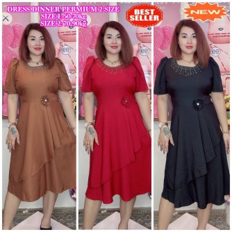 DRESS CASUAL/DINNER SIMPLE 2 SIZES PLAIN THICK MATERIAL