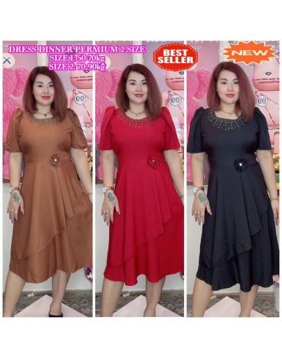 DRESS CASUAL/DINNER SIMPLE 2 SIZES PLAIN THICK MATERIAL