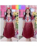 DRESS PUA KUMBU BUDAK PEREMPUAN MIX CEY PREMIUM IRONLESS